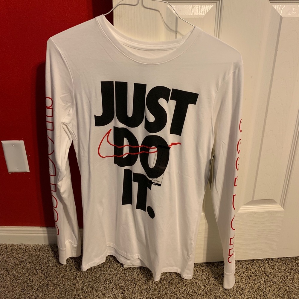White Nike Long Sleeve